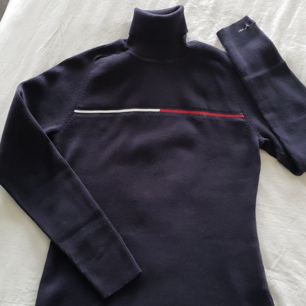 Tommy Hilfiger navy turtle neck